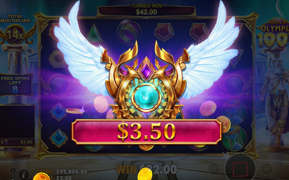 Free spins open with the total multiplier at 1x